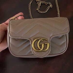 Inspired GG Marmont mini shoulder bag